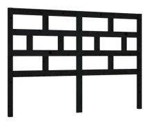 Sänggavel - FDIT - Svart - Massivt trä - Modernt - 146x4x100 cm