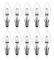 42w E14 C35 Dimbar halogenlampa AC 220-240v varmvit 2700k E14 transparent halogenljuslampa (