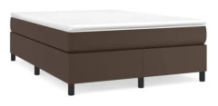 BEL-7423054509924-Brun sängfjäderbotten 140x190 cm konstläder