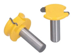 HURRISE fräsbit 2 st fräsbit Arc T typ metallfräsfräs kantverktygssats för träbearbetning (1/2in)