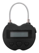 USB Uppladdningsbart Smart Time Lock Med LCD-skärm, Tillfälligt Timer-hänglås för resor, Elektroniskt Tidslås