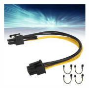 BEL-7423054899148-Grafikkortskabel 5st Kabel 6-stift hona till 8-stift hona (6 stift + 2 stift) Dator A
