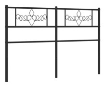 Svart sänggavel i metall 150 cm - FDIT - Klassisk - Tidlös