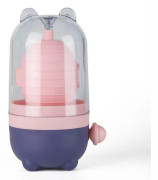 Golden Egg Maker Portable Egg Scrambler Hushållsäggula Albumen Blender Matlagningsverktyg (Rosa)