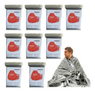 Nödfoliefilt 9-pack (silver)
