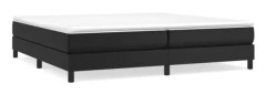 BEL-7076732191029-Sängfjäderbotten Svart 200x200 cm konstläder