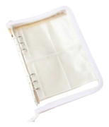 Blixtlåspärmar Mapp för 6-håls Filler Photo Jewelry Organizer