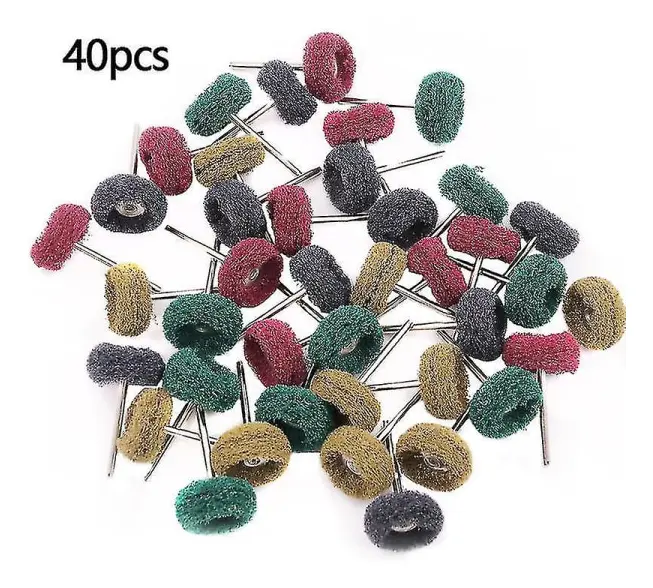 40-delars borrpoleringssats, Dremel-tillbehör 26 mm slipande polering Dremel roterande verktyg, polertillbehör för träberäkning