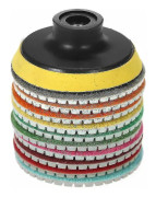 Diamant våt polerskiva slipskiva, 3", 10 st