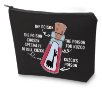 HPO Emperors Makeup Bag The Poison Chosen Specially To Kill Makeup Zipper Pouch Bag For Her Llama Travel Case, Pink Llama Poison, 23.5*17 cm, Nej