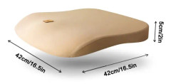 Bilstolsdynor för förare, halkfri bälteskudde för bil, andningsbar bilstolsdyna med memory foam, beige