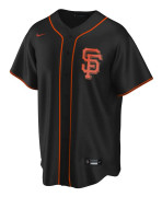 Nike Kortärmad T-shirt San Francisco Giants Official Replica Alternate Svart L Man