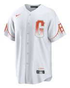 Nike Kortärmad T-shirt Mlb City Connect Official Replica Giants City Connect Vit S