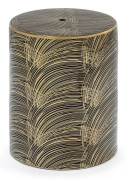 Sittpall Thai Natura Svart Gyllene 33 x 45 x 33 cm