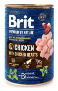 BRIT Premium By Nature Chicken and Hearts - wet dog food - 400 g