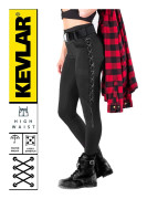 LACE UP RETRO KEVLAR LEGGINGS WATERPROOF CE 17092 MC BYXA