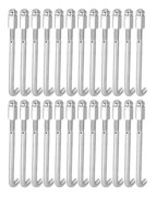 SALALIS Banjo Krok Set Tillbehör Silver Metall Banjo Hållare Krok, 24 delar, Musikinstrument