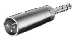 Pro XLR Adapter 3pin XLR M - Jack M
