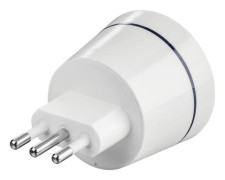 Hama Reseadapter Plugg Adapter för eluttag Typ L (M) för CEE 7-4 (F) vit Italien