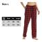 Kvinnors Pyjamasbyxor Sovkläder Buffalo Plaid Pyjamas