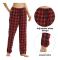 Kvinnors Pyjamasbyxor Sovkläder Buffalo Plaid Pyjamas