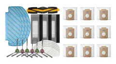 19st set för Ecovacs Deebot Ozmo T8 med 9st för Ecovacs Deebot Ozmo T8 Robotdammpåse