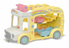 Dolls House Accessories Sylvanian Families 5744 Rainbow Fun Nursery Bus