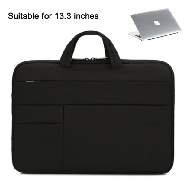 Lätt och vattentät 13,3/15,6 tums case Laptopväska med axelrem Laptopväska
