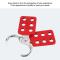 Låsning Hasp 10ST Lockout Hasp 38Mm/1.5In 6 hål aluminiumisolering för explosiva platser BEL-7412648250007