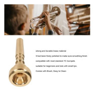 BEL-Trumpet Munstycke 7C Trumpet Munstycke Utjämnande Mässing Stark Praktisk Hög precision Levereras med en borste
