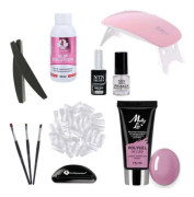11st Acrylic Gel - Poly Builder Gel Kit med Led-lampa - Bean paste