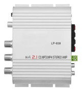 Mini HiFi 2.1 Stereo Bas Auto Bil Hem Audio Power Digital Amp Silver