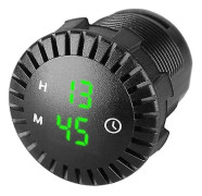 Bilklocka med LED-display 12v / 24v