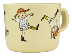 Pippi Cirkus Mugg med Handtag Gul Rätt Start