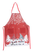 1st Christmas Gnome Förkläde (Rött), Justerbart Köksförkläde med