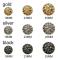 10 st metallknappar skjortknappar GULD 25MM20PCS 20PCS guld 25MM20pcs-20pcs