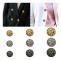 10 st metallknappar skjortknappar GULD 25MM20PCS 20PCS guld 25MM20pcs-20pcs