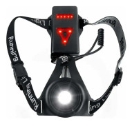 Löpljus för löpare Bröst LED-lampa Vattentät Jogging USB Ficklampa Fackla