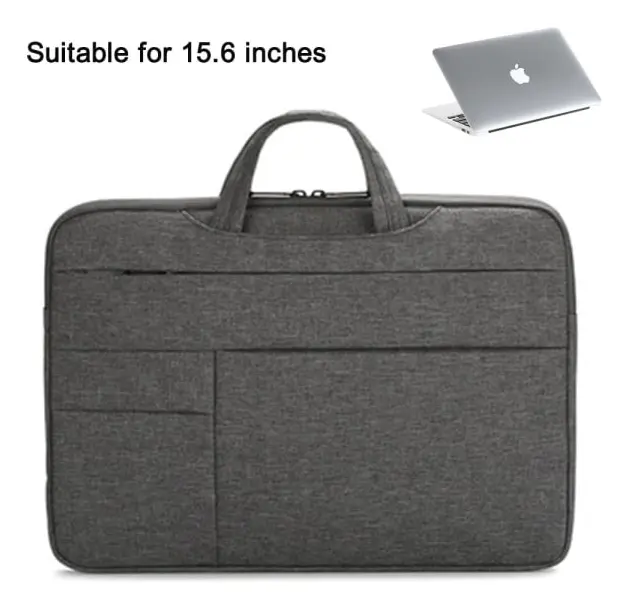 Lätt och vattentät 13,3/15,6 tums case Laptopväska med axelrem Laptopväska