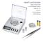 Smart Weigh Gem20-20g X 0,001 gram, Digital Milligram Smyckesvåg med hög precision, Omladdning, Smyckes- och Ädelstensvåg, Kalibreringsvikter och Tweeze