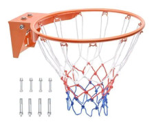 VEVOR mini basketbåge 48 cm basketring på slitstark PE-dörr 4 skruvar inomhus-utomhusexpansion