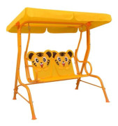 BEL-7458880625029-Gunga för barn Gul 115x75x110 cm Tyg