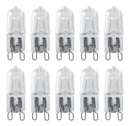 10st G9 Base Halogen Glödlampa 120V 40W Belysningsbyte Hem Varm Vit Ljus
