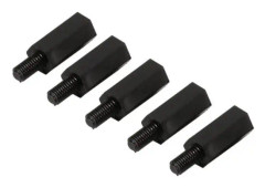 HURRISE hane``8209 100st M2 M3 M4 Plast Nylon Hex hane-hona/hona Runt huvud avståndshållare Skruvmutter