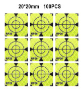 100 st Reflekterande ark Reflekterande tejp Mål Total Station Reflektor Mål Reflekterande klistermärke Reflektor Mål 20/30/40/50/60mm -jx(20x20mm)