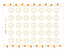 Attraktiv bakmatta Bärbar Flexibel Anti-stick - Orange
