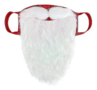 Juldekoration 3d jultomte skäggmasker vuxen unisex rolig återanvändbar tomteskägg Cover S