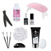 11st Acrylic Gel - Poly Builder Gel Kit med Led-lampa - Natural