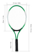 Set med 2 tonårs tennisracketar med gratis boll för träning
