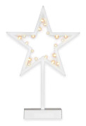 20 LED dekorativt ljus stjärna kall varm vit julstjärna ljus stjärna dekorativ stjärna
